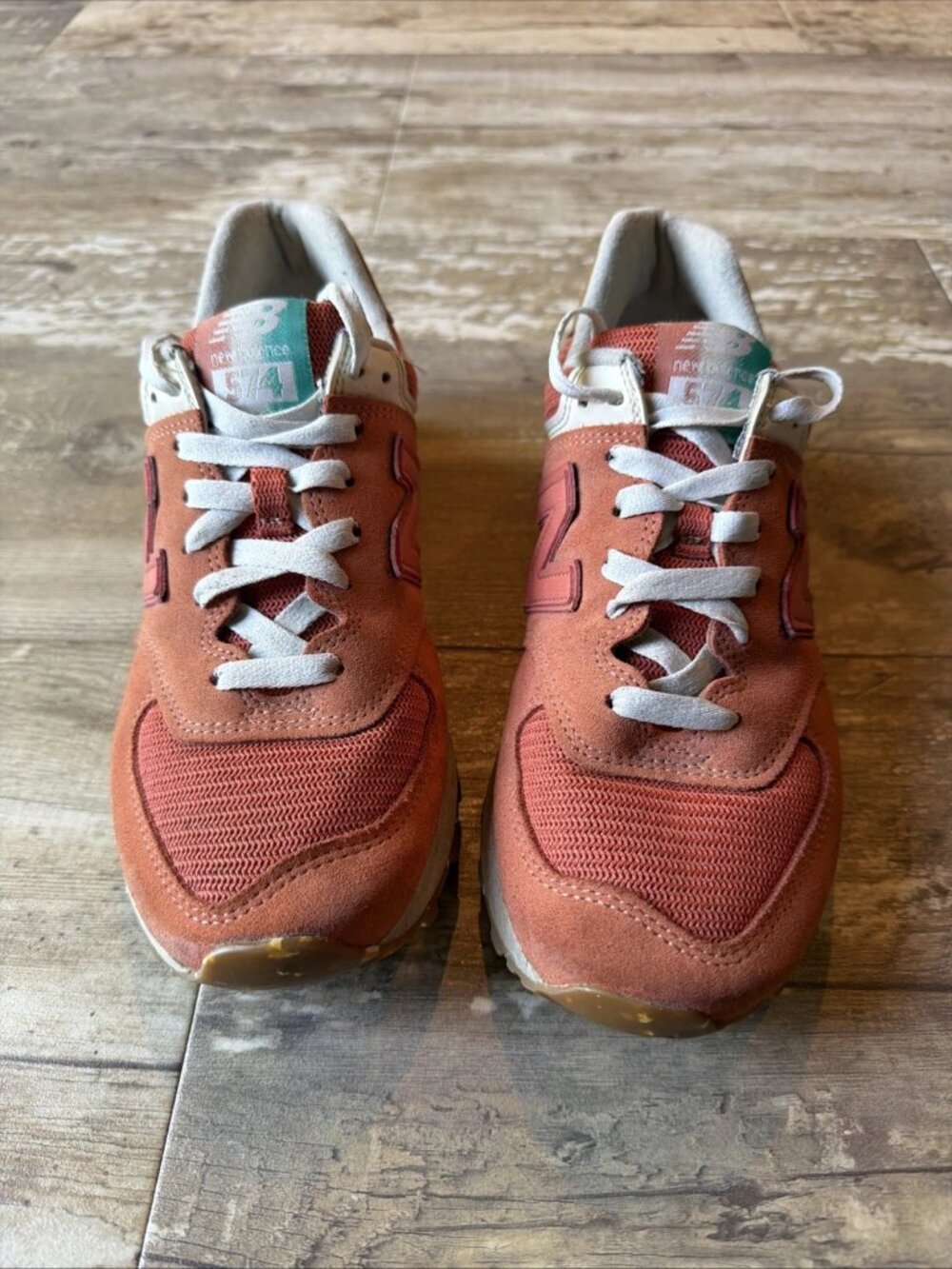 NEW BALANCE 574 Sneakers Copper Neo Flame Women’s 9 - Picture 4 of 8